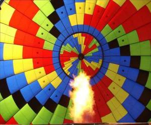 Puzzle Intérieur d'un ballon avec la flamme