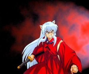 Puzzle Inuyasha, un demi-démon de le Japon féodal où vivez des aventures passionnantes