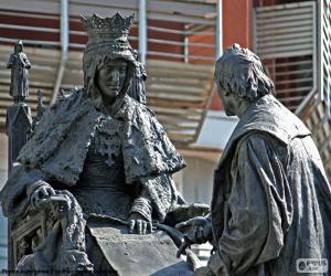 Puzzle Isabel la Católica et Colomb