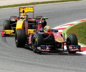 Puzzle Jaime Alguersuari - Toro Rosso - Barcelona 2010
