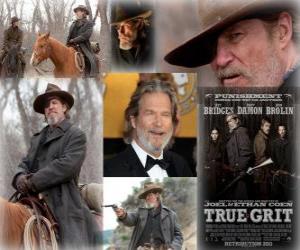 Puzzle Jeff Bridges nommé en 2011 aux Oscars du meilleur acteur pour True Grit
