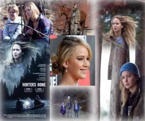 Puzzle Jennifer Lawrence nominé pour le 2011 Oscars comme meilleure actrice pour Winter's Bone