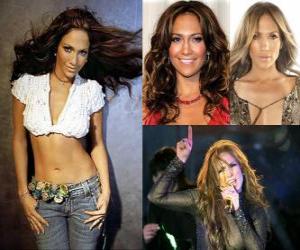 Puzzle Jennifer Lopez est une actrice, chanteuse, danseuse designer de mode, et des États-Unis