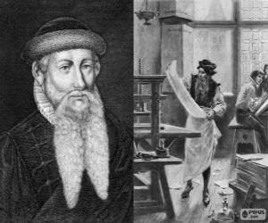 Puzzle Johannes Gutenberg (1398-1468), inventeur de l'imprimerie moderne