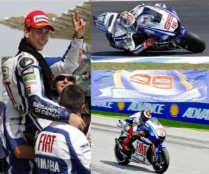 Puzzle Jorge Lorenzo champion du monde MotoGP 2010