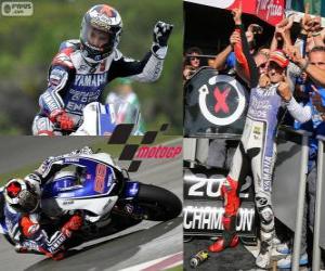 Puzzle Jorge Lorenzo, champion du monde 2012 MotoGP