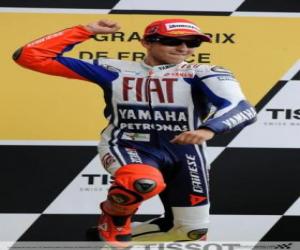 Puzzle Jorge Lorenzo dans le pódium