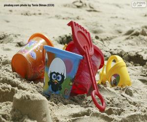 Puzzle Jouets de plage