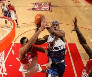 Puzzle Joueur de basket réalisant un dunk