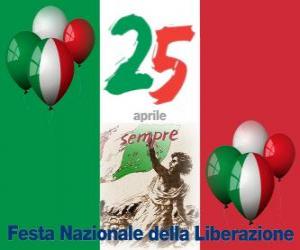 Puzzle Jour de la Libération, fête nationale de l'Italie a célébré le 25 avril