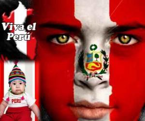 Puzzle Jour de l'Indépendance du Pérou, Juillet 28. Elle commémore la Déclaration d'Indépendance de l'Espagne en 1821