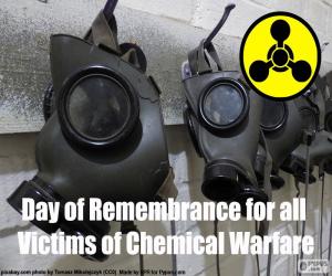 Puzzle Journée du souvenir dédiée à toutes les victimes de la guerre chimique