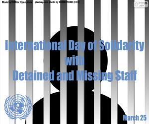 Puzzle Journée internationale de solidarité avec le personnel détenu et disparu
