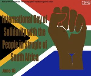 Puzzle Journée internationale de solidarité avec le peuple dans la lutte contre l’Afrique du Sud