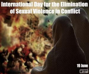 Puzzle Journée internationale pour l'élimination de la violence sexuelle en temps de conflit