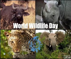 Puzzle Journée mondiale de la vie sauvage