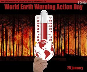 Puzzle Journée mondiale d’action pour le réchauffement de la Terre