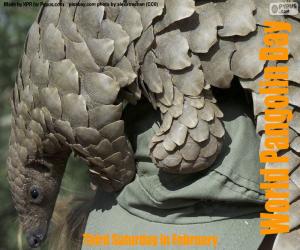 Puzzle Journée mondiale pangolin