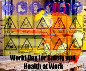 Puzzle Journée mondiale pour la sécurité et la santé au travail
