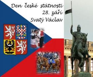 Puzzle Journée nationale tchèque. 28 septembre Saint-Venceslas, patron de la République tchèque