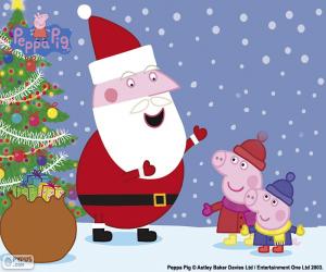 Puzzle Joyeux Noël Peppa