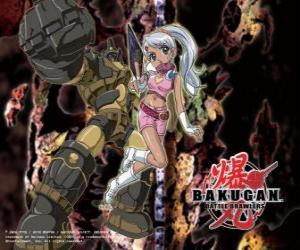 Puzzle Julie et sa gorem Subterra Guardian Bakugan