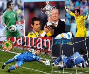 Puzzle Justo Villar meilleur gardien Copa America 2011