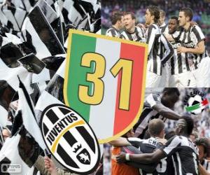 Puzzle Juventus Turin, champion Serie A Lega Calcio 2012-2013, ligue italienne de Football