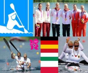 Puzzle K2 500 m canoë Londres 2012