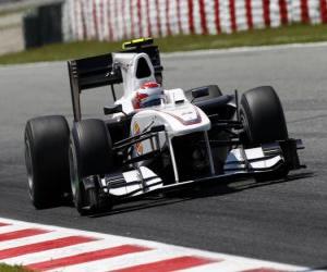 Puzzle Kamui Kobayashi - BMW Sauber - Barcelone 2010