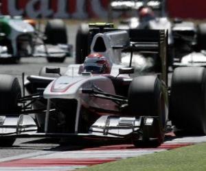 Puzzle Kamui Kobayashi-Sauber - Silverstone 2010