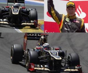 Puzzle Kimi Räikkönen - Lotus - Grand Prix d'Europe (2012) (classé 2e)