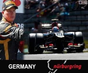 Puzzle Kimi Räikkönen - Lotus - Grand Prix d'Allemagne 2013, 2º classé