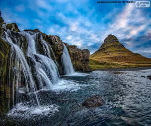 Puzzle Kirkjufellsfoss, Islande