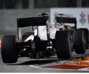 Puzzle Kobayashi Kamui - Sauber - Singapour 2010