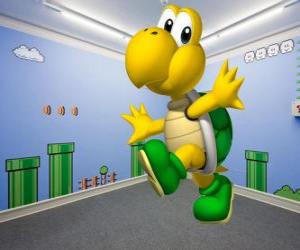 Puzzle Koopa Troopa, tortues bipèdes sont ennemis dans les jeux Mario