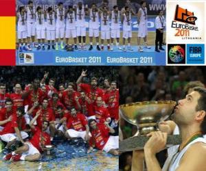Puzzle L'Espagne, championne de l'EuroBasket 2011