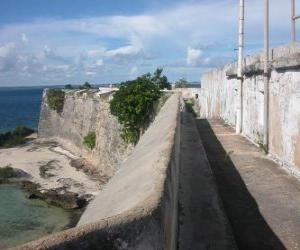 Puzzle L'île de Mozambique, une ville fortifiée de Mozambique, un ancien comptoir portugais situé sur la route maritime vers l'Inde. Mozambique.