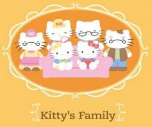 Puzzle La famille de Hello Kitty