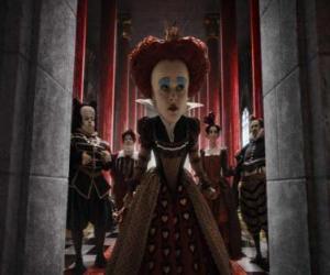 Puzzle La Reine Rouge (Helena Bonham Carter) est le souverain tyrannique des Enfers.