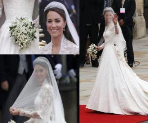 Puzzle La robe de Catherine Middleton