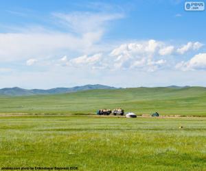 Puzzle La steppe de la Mongolie