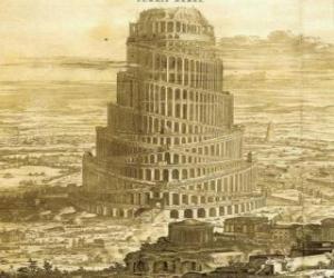 Puzzle La Tour de Babel que souhaitaient construire les hommes pour atteindre le ciel