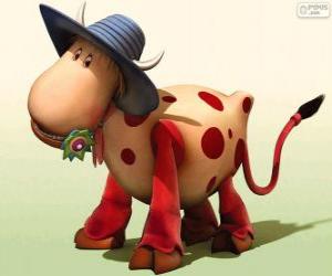 Puzzle La vache Azalée, l'un des personnages de Le Manège enchanté