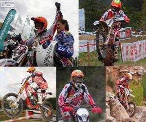 Puzzle Laia Sanz, champion du monde d'enduro 2012