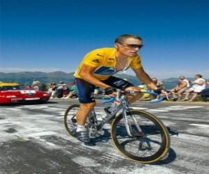 Puzzle Lance Armstrong l'escalade d'une montagne