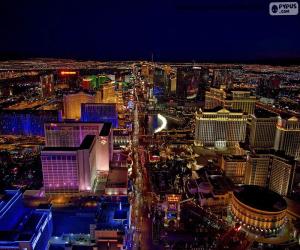 Puzzle Las Vegas la nuit, États-Unis