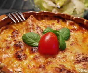 Puzzle Lasagne au four