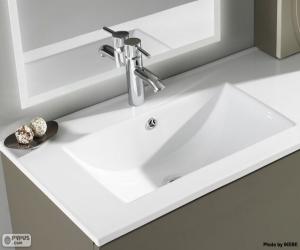 Puzzle Lavabo en porcelaine