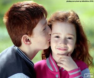 Puzzle Le baiser de deux frères